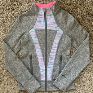 Ivivva Girls Gray Zip-Up - Size 8